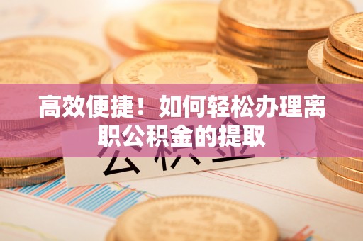 和龙高效便捷！如何轻松办理离职公积金的提取